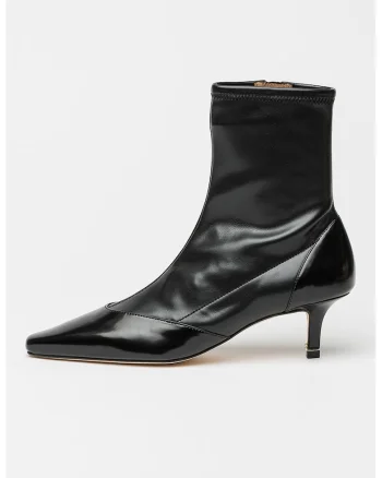Botine cu varf ascutit Charlize, Negru