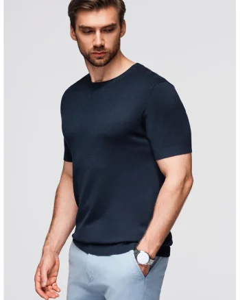 Tricou tricotat fin, Bleumarin
