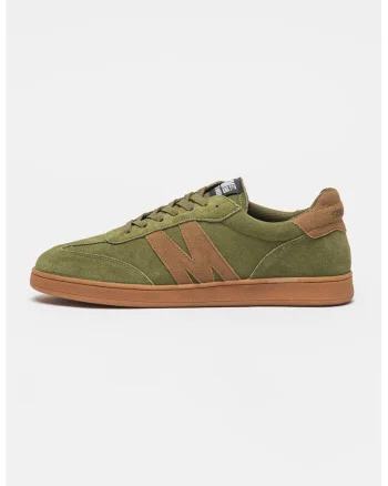 Pantofi sport din piele Caelum, Verde/Maro