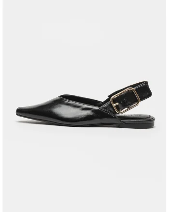 Pantofi slingback de piele Shay, Negru