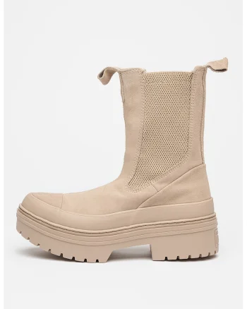 Ghete Chelsea din piele intoarsa Chuck Taylor All Star, Maro taupe deschis