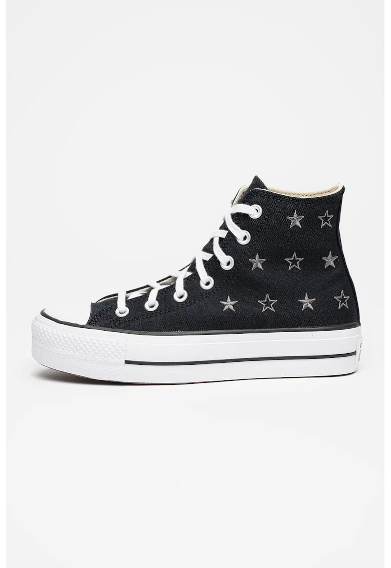 Tenisi high-cut Chuck Taylor All Star Lift Celestial, Alb/Negru