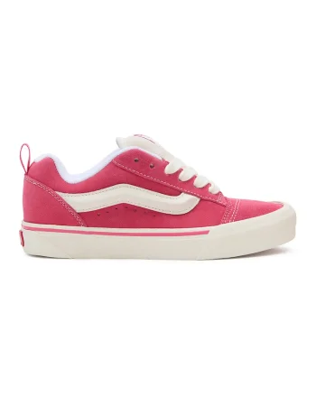 Tenisi de piele intoarsa cu detalii contrastante Knu Skool, Roz/Crem