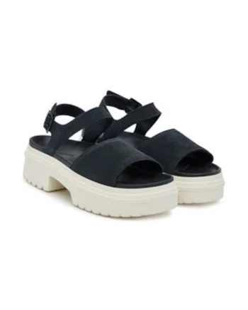 Sandale de dama,  305511621, piele naturala, negru/alb