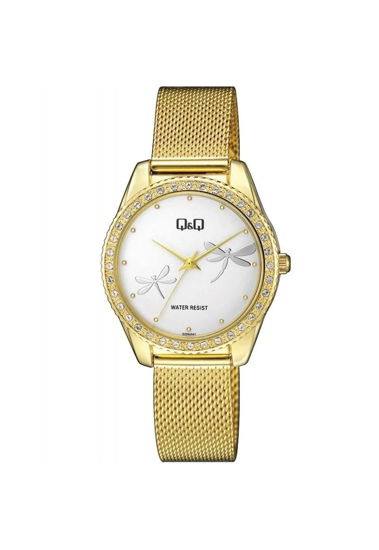 Ceas dama  QZ59J051Y Quartz Rose gold, Auriu