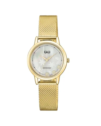 Ceas dama  QZ57J201Y Quartz Argintiu, Auriu