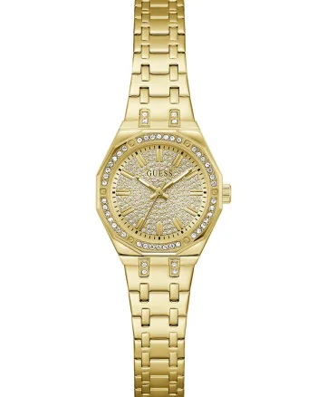 Ceas analog cu cristale, Auriu