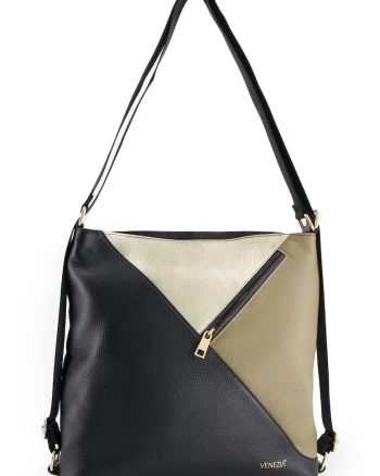 Geanta dama  Shopper, piele naturala, 32x32x9,, lungime curea max, 2 buzunare interioare, 1 buzunar exterior, Multicolor