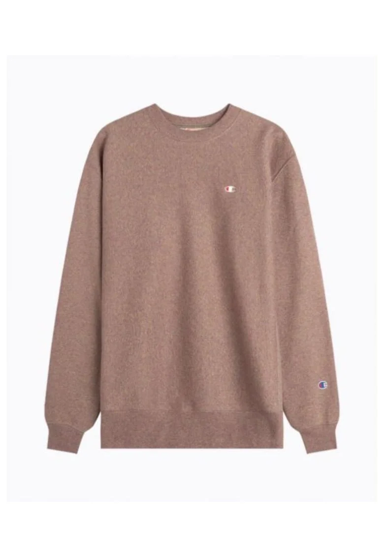 Hanorac pentru barbati,  Crewneck, Bumbac, Maro, Maro