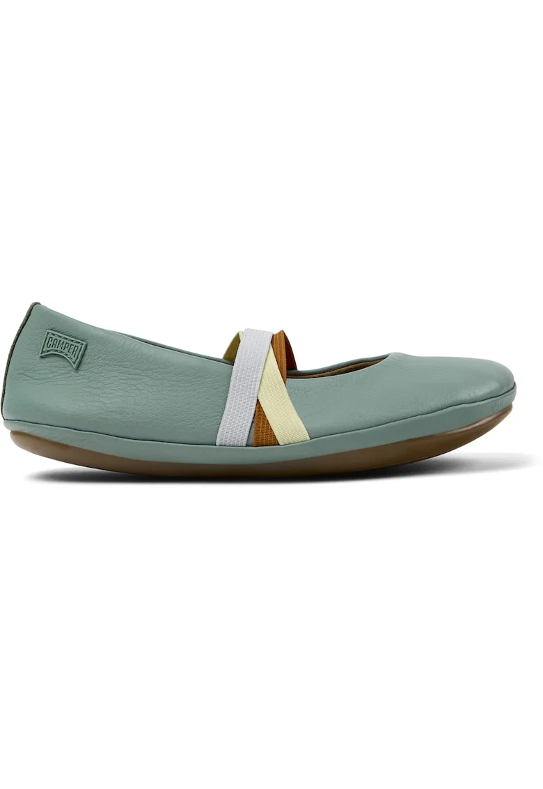 Balerini de piele Right Twins, Verde