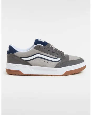 Pantofi sport low-cut din piele intoarsa, Gri deschis/Gri inchis/Bleumarin