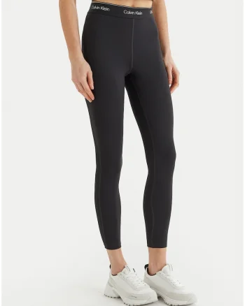 Colanti crop cu banda logo in talie,