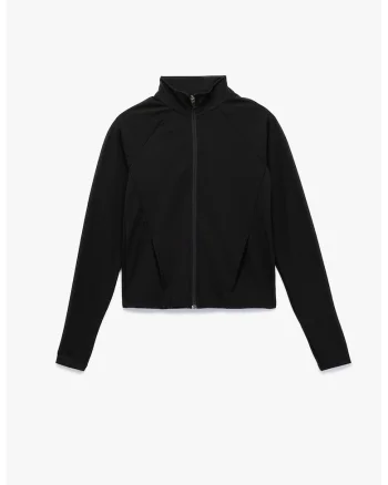 Bluza de trening cu fermoar, Negru