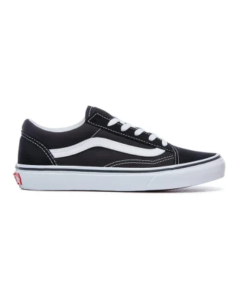 Pantofi sport de panza si piele intoarsa Old Skool, Alb/Negru