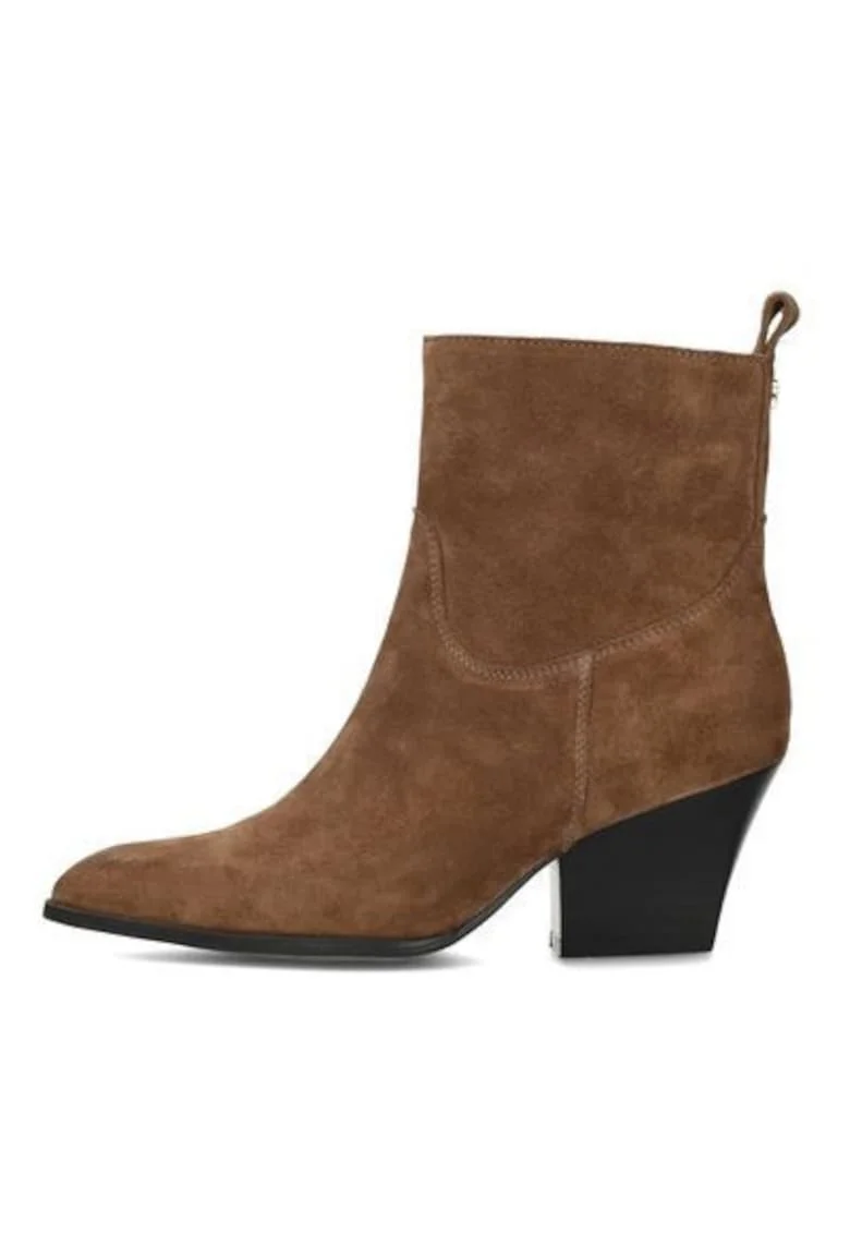 Botine cowboy din piele intoarsa Louise