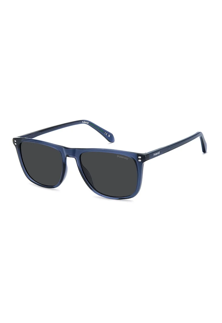 Ochelari de soare dreptunghiulari cu lentile polarizate, Bleumarin