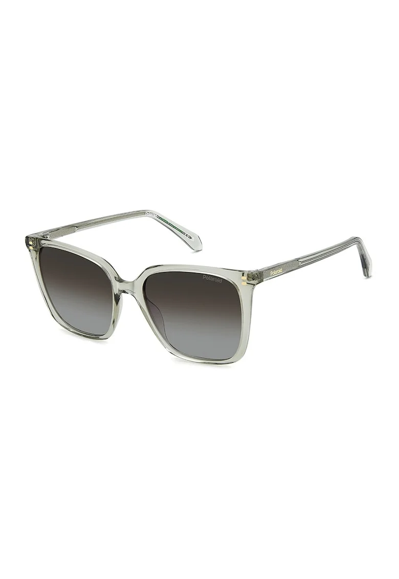 Ochelari de soare patrati cu lentile uni, Verde pastel