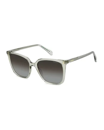 Ochelari de soare patrati cu lentile uni, Verde pastel