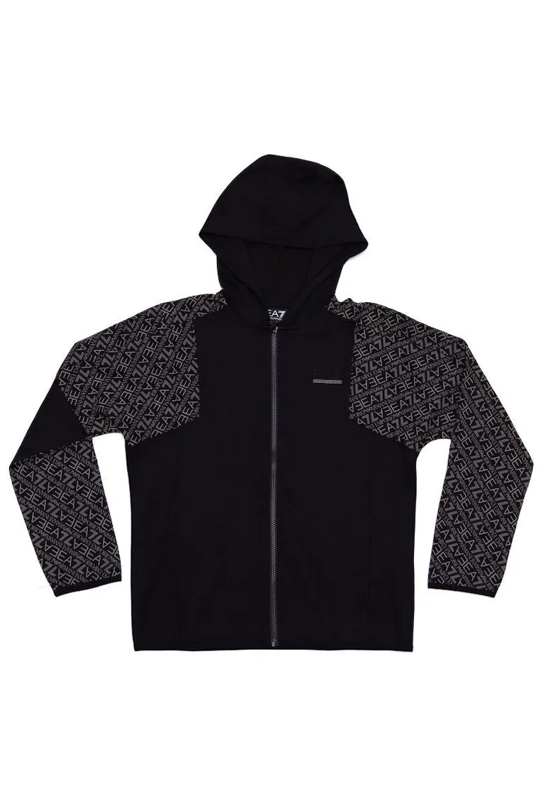 Bluza cu fermoar  TRAIN GRAPHIC SERIES BOY HOODIE FZ COFT MONOGRAM LOGO-7B000280-AF13512-UC001