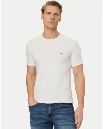 Tricou alb Emporio Armani pentru bărbați, Alb