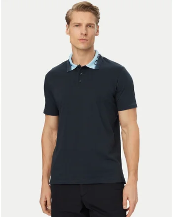 Tricou  bleumarin cu imprimeu grafic, Albastru
