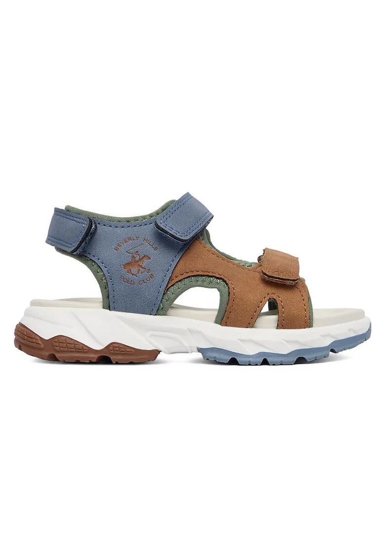 Sandale baieti,  multicolor, piele ecologica, sistem inchidere Velcro