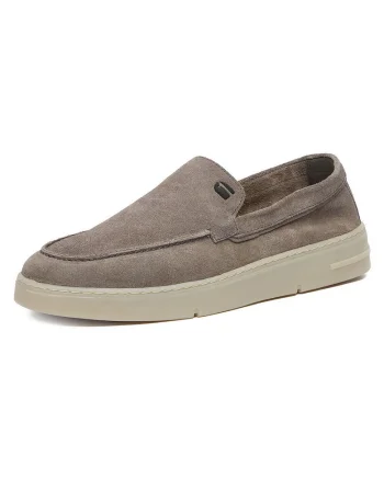 Pantofi barbatesti, G-Star Raw, piele naturala, gri, varf rotund,