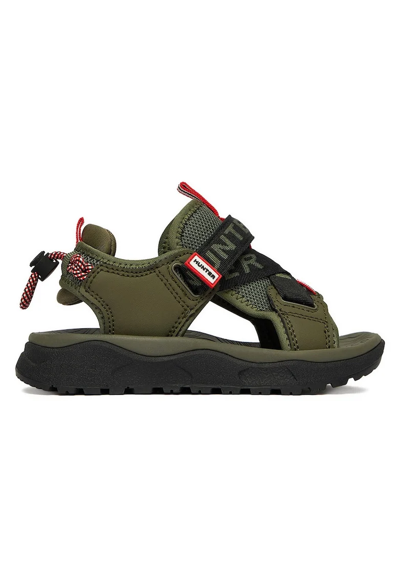 Sandale băieți,  kaki, piele ecologică, Kaki