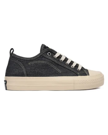 Tenisi dama G-Star Raw, textil, platforma inalta, sistem inchidere siret, Alb/Bleumarin