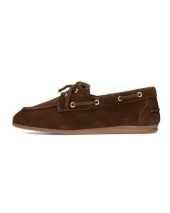 Pantofi boat din piele intoarsa