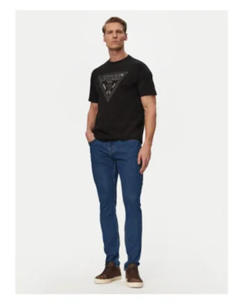 Blugi barbati,  albastru, slim fit, bumbac elastan