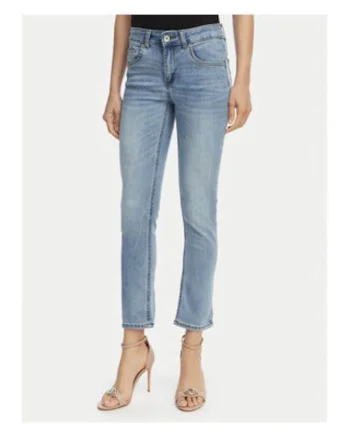 Blugi dama  slim fit, albastru, bumbac/sintetic/poliester