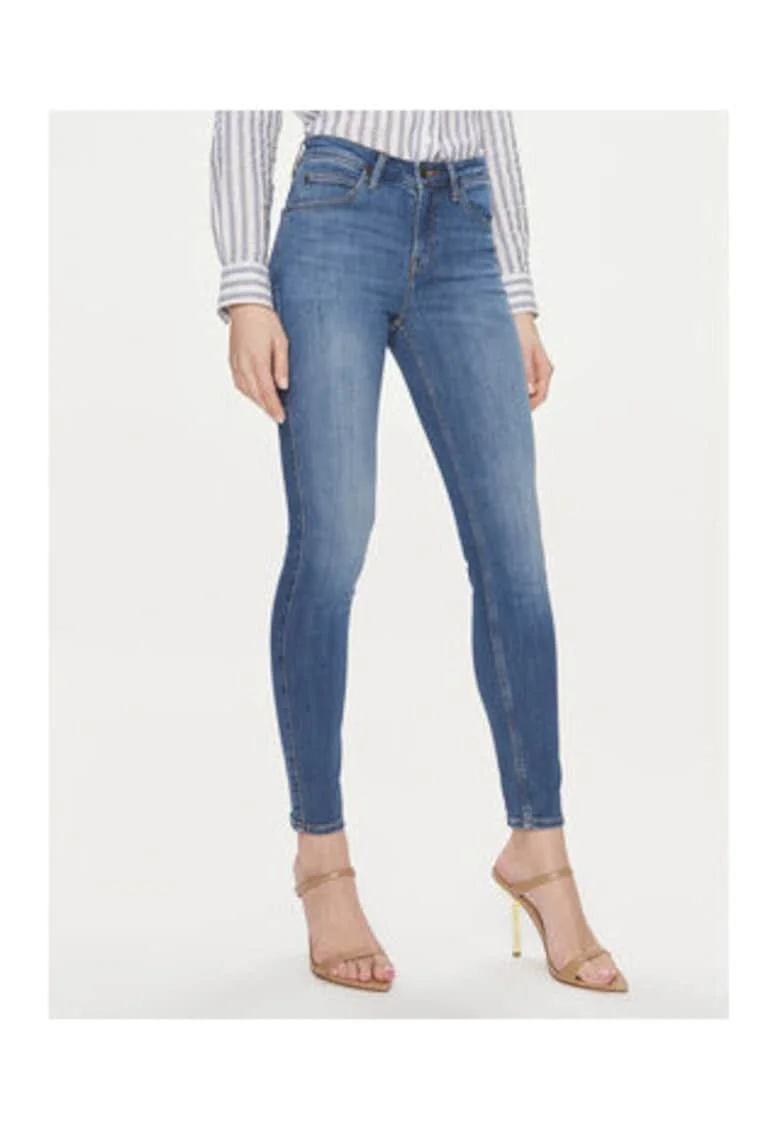 Blugi dama,  super skinny, albastru, bumbac/lyocell