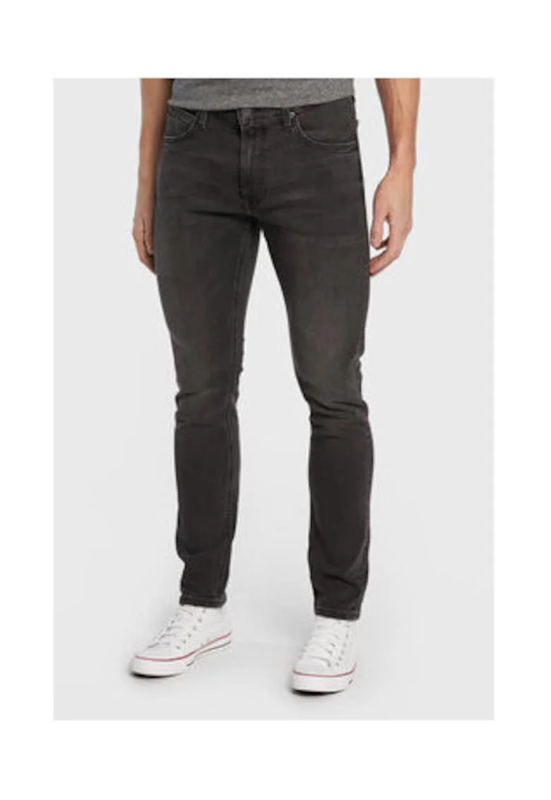 Blugi barbati,  Gri si Albastru, slim fit, conici, bumbac cu elastan,