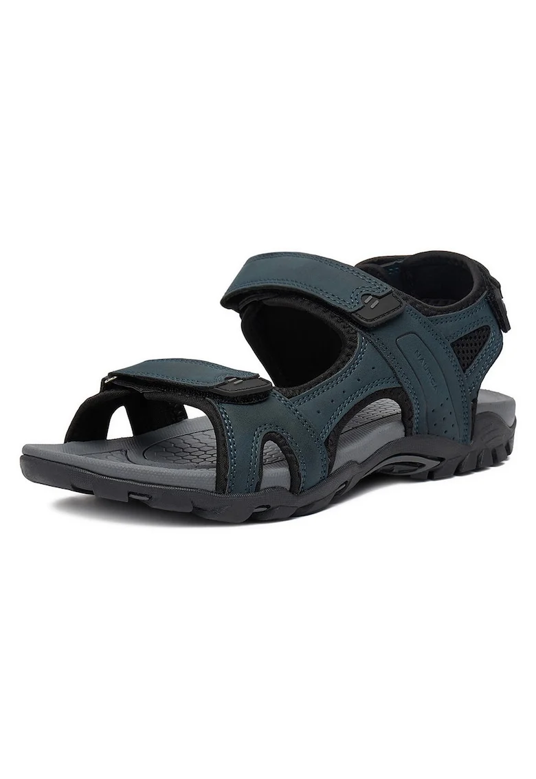 Sandale pentru barbatesti,  bleumarin, textil, sistem inchidere Velcro