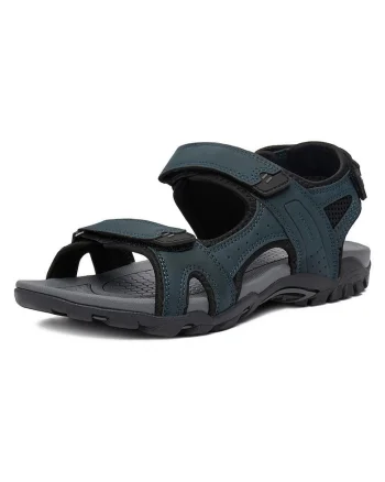 Sandale pentru barbatesti,  bleumarin, textil, sistem inchidere Velcro