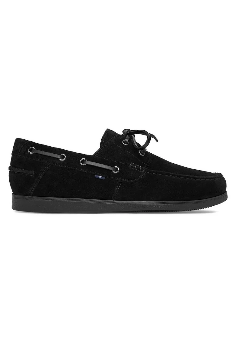 Mocasini barbati,  piele intoarsa, negru
