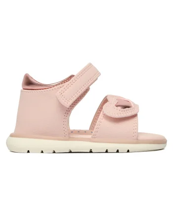 Sandale fete  roz, sintetic, sistem inchidere Velcro
