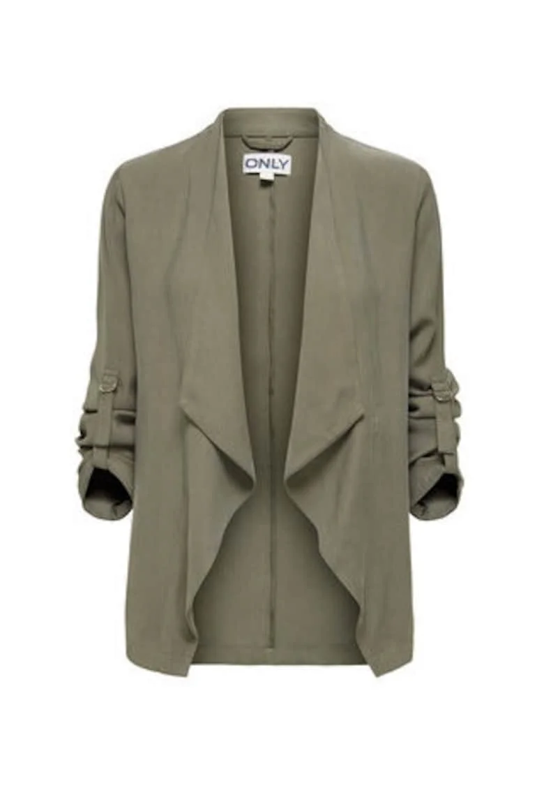 Sacou dama,  casual, viscoza, Verde