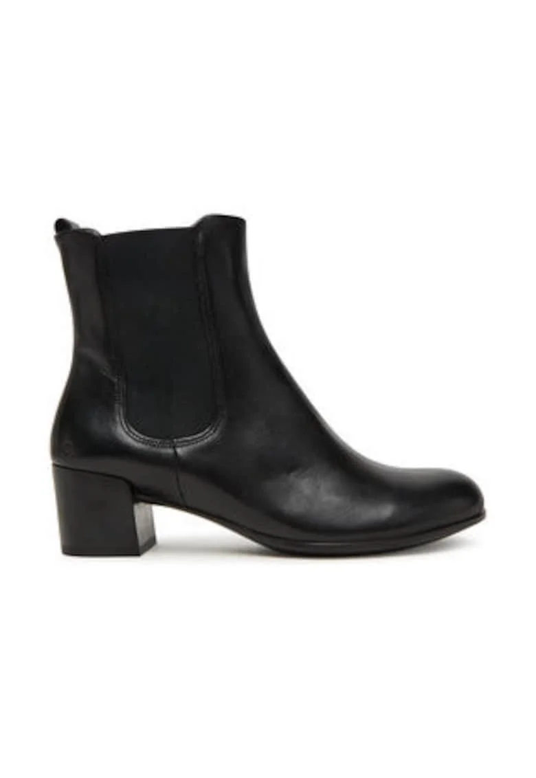 Botine dama  piele, negru
