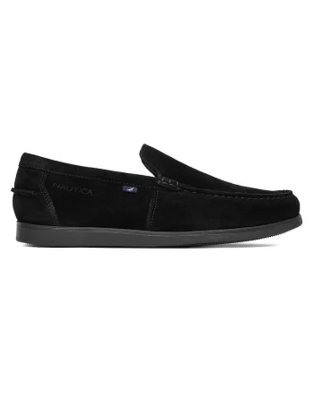Mocasini  piele intoarsă, Negru