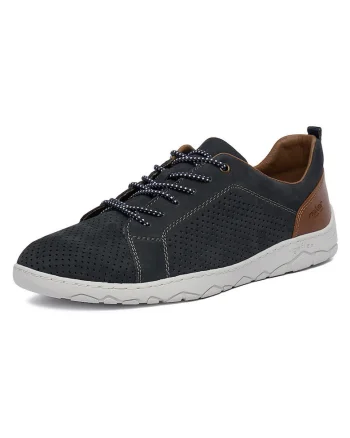 Pantofi barbati,  bleumarin, piele naturala, interior textil