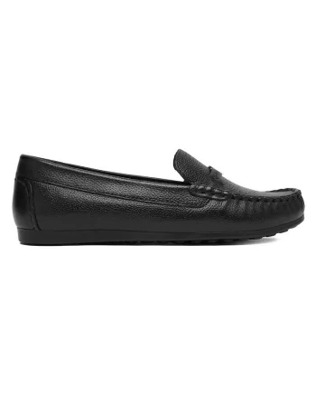 Mocasini dama  design clasic, piele naturala, Negru