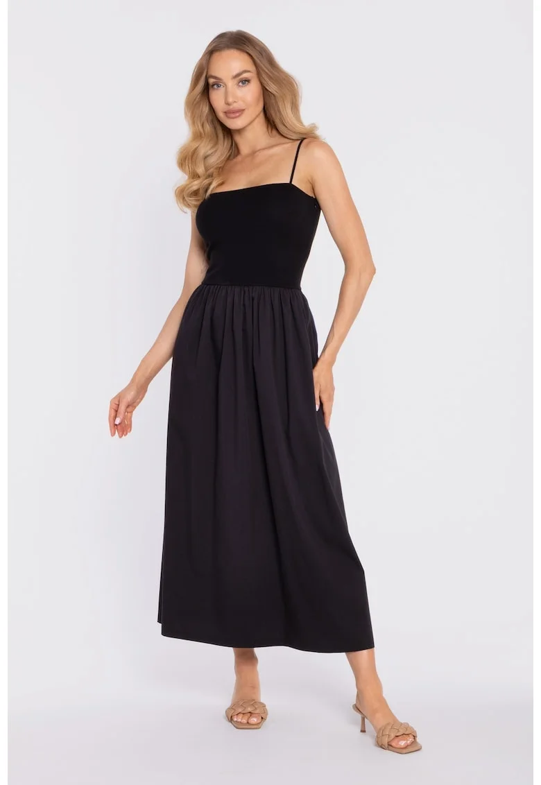Rochie evazata cu bretele,
