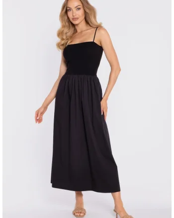 Rochie evazata cu bretele,