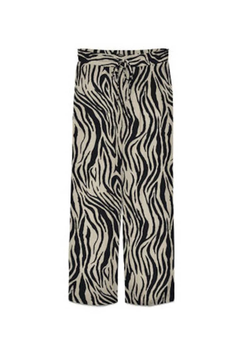 Pantaloni dama,  material viscoza/in, croiala regular