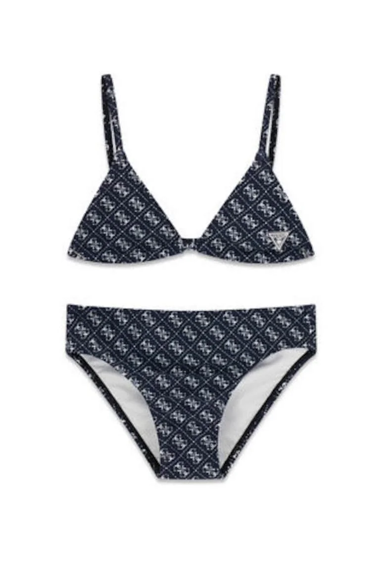 Costum de baie fete,  bleumarin, material sintetic, fara inchidere