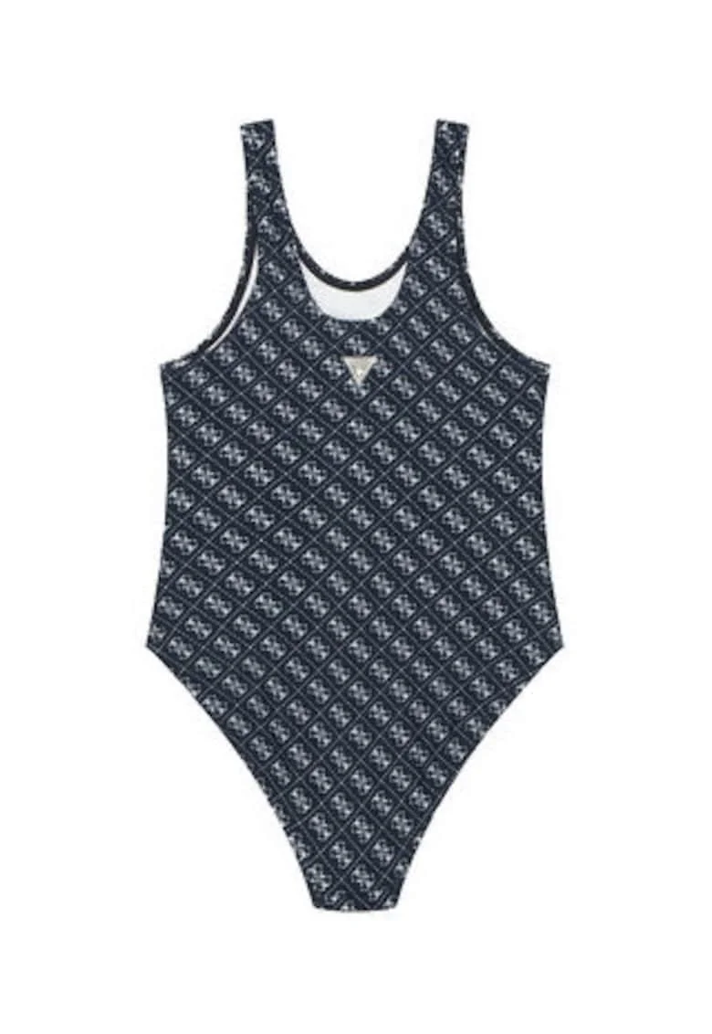 Costum de baie fete,  bleumarin, sintetic
