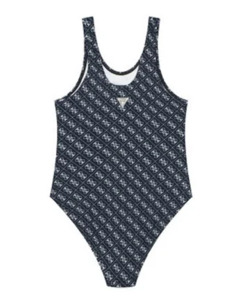 Costum de baie fete,  bleumarin, sintetic