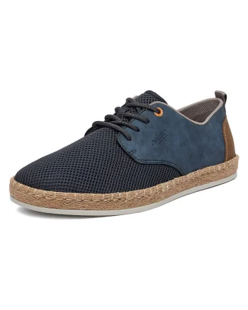 Pantofi pentru barbati  bleumarin, textil, piele naturala,